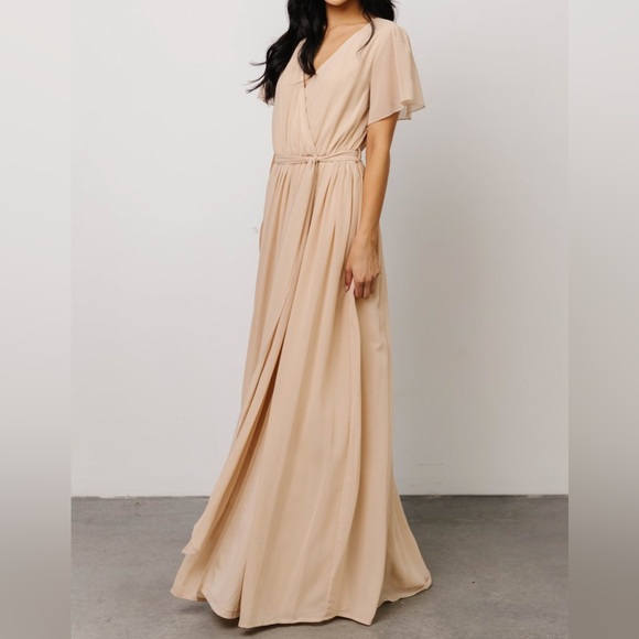 (Natural tan color) Kristina maxi dress (Baltic Born) - Picture 4 of 13